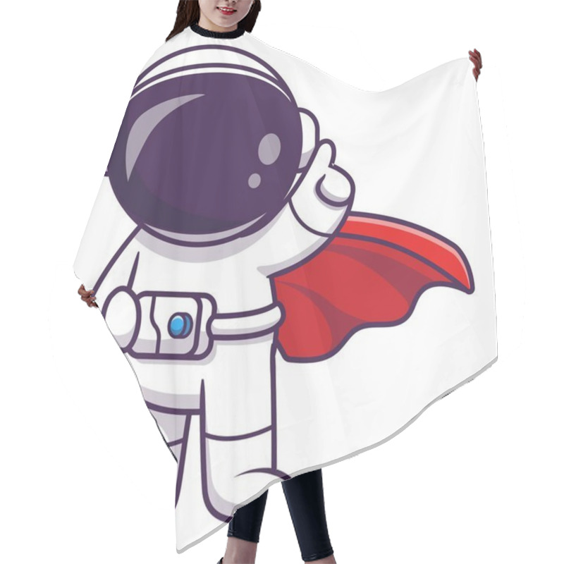 Personality  Cute Astronaut Themed Vector Design Suitable For A Children's Book Cover Hair Cutting Cape