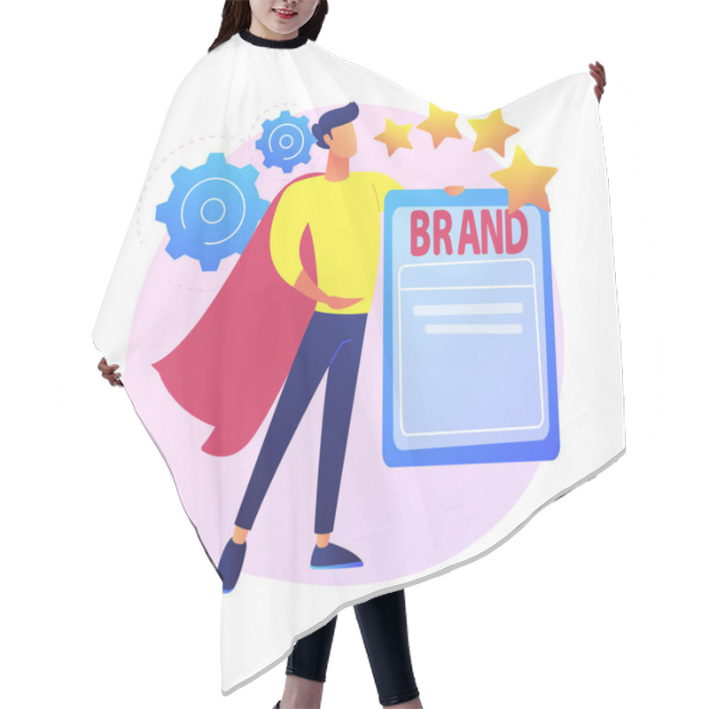 Personality  Personal Branding Abstract Concept Vector Illustration. Self-positioning, Individual Brand Strategy, Build And Promote Your Personal Brand, Social Media Profile, Blog, Reputation Abstract Metaphor. Hair Cutting Cape