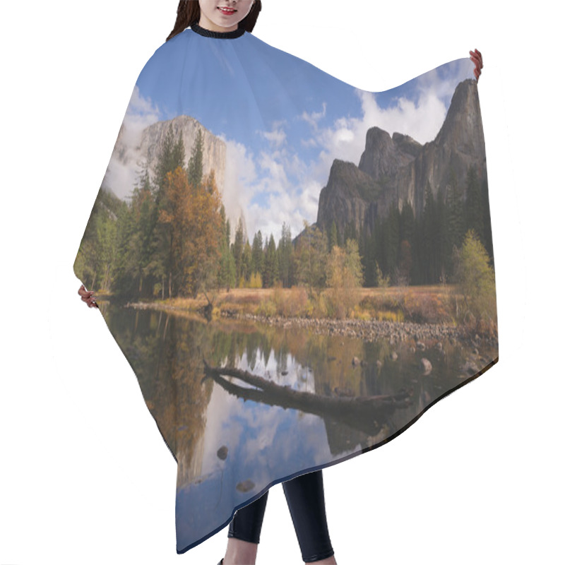 Personality  El Capitan Bridal Viel Falls Merced River Yosemite National Park Hair Cutting Cape