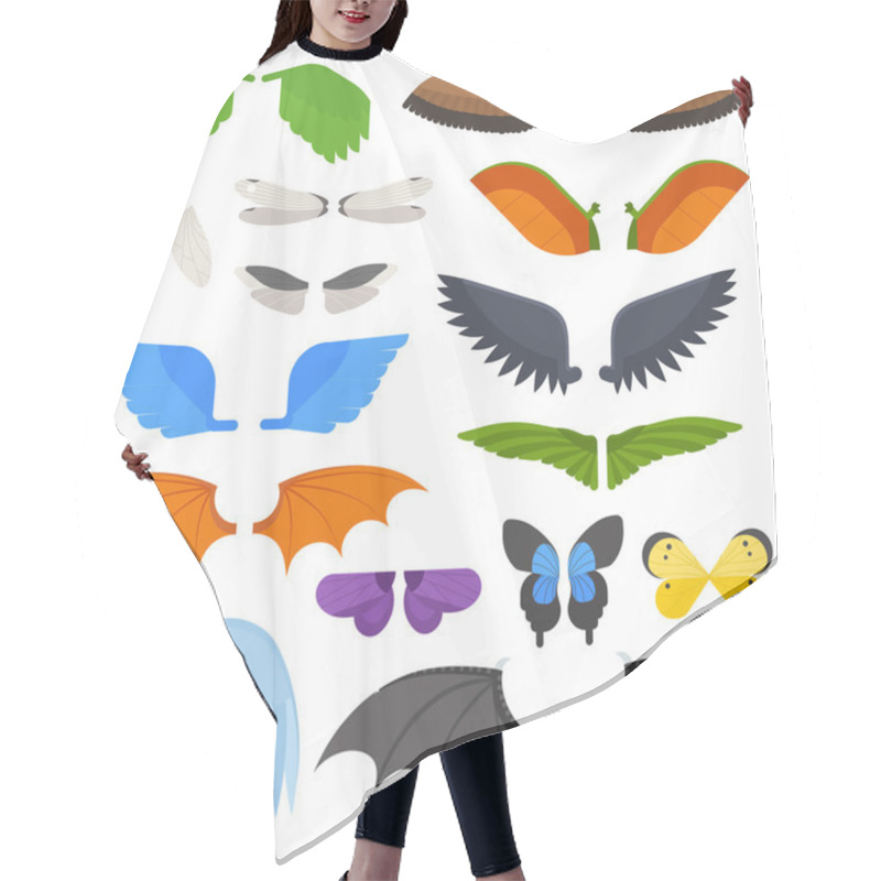 Personality  Wings Isolated Vector Illustration. Hair Cutting Cape