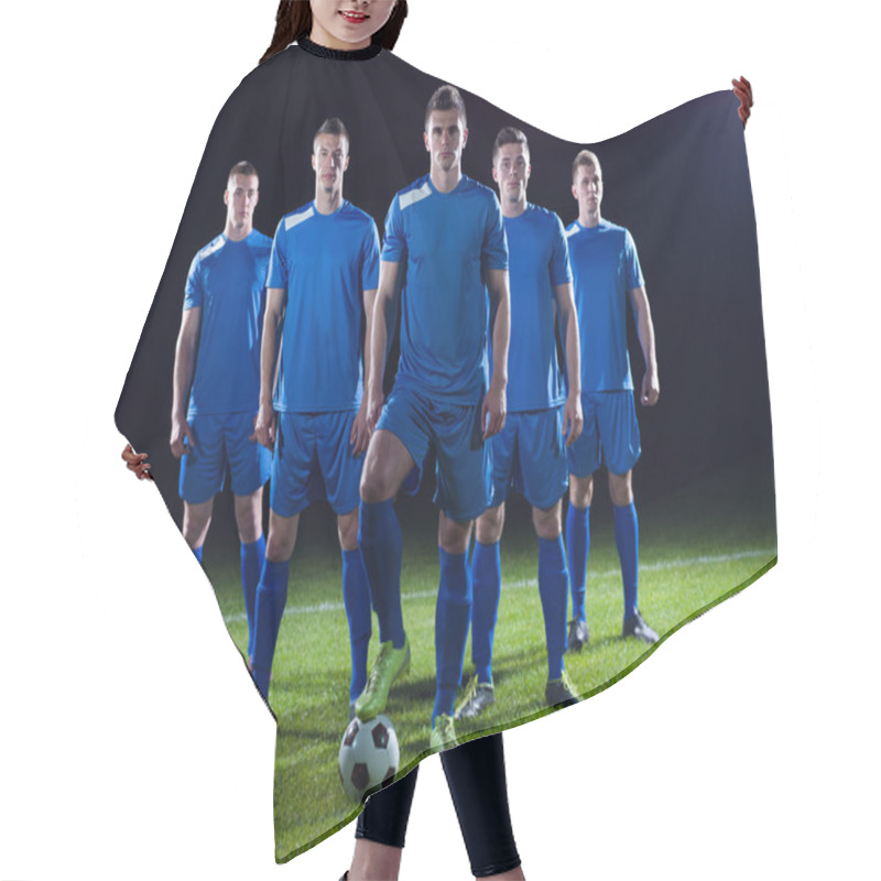 Personality  Soccer Players Team Hair Cutting Cape