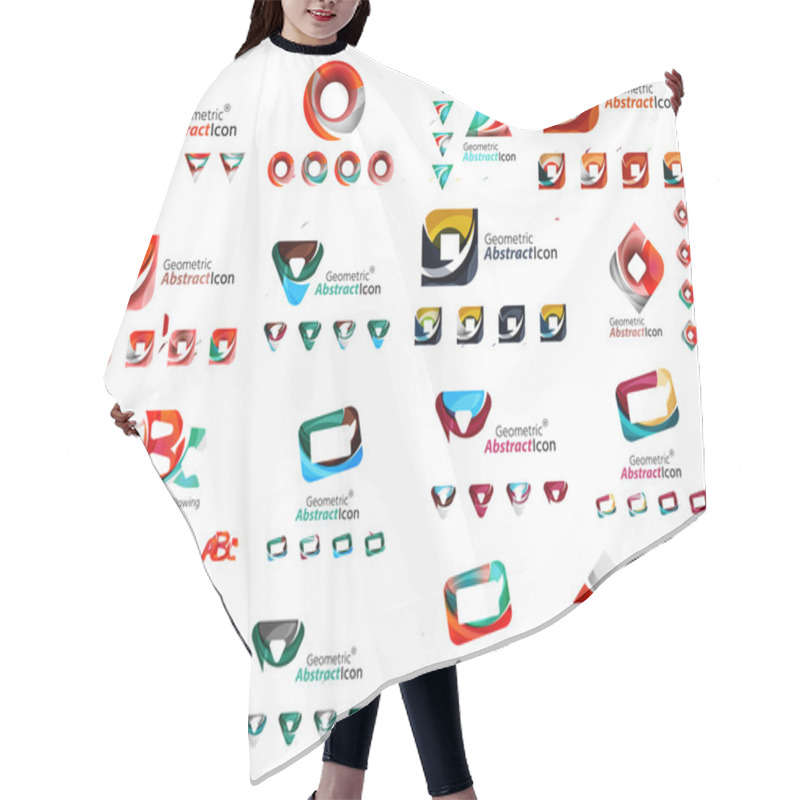 Personality  Abstract Business Emblems Hair Cutting Cape