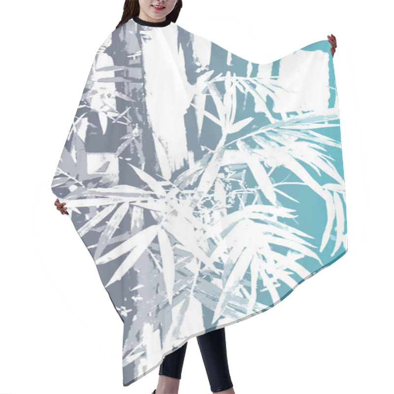 Personality  Bamboo Asian Abstract Background Wallpaper Hair Cutting Cape