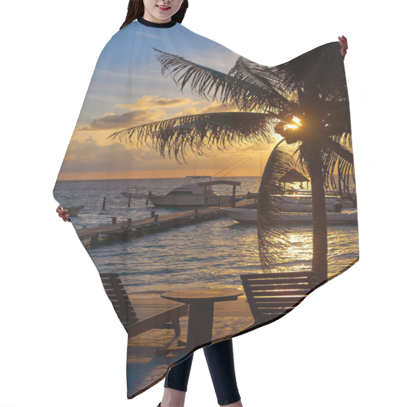 Personality  Riviera Maya Sunrise Beach Hammocks Hair Cutting Cape