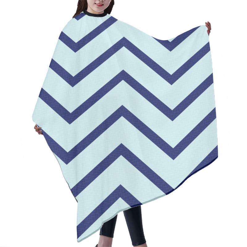 Personality  Seamless Retro Zig Zag Pattern Hair Cutting Cape