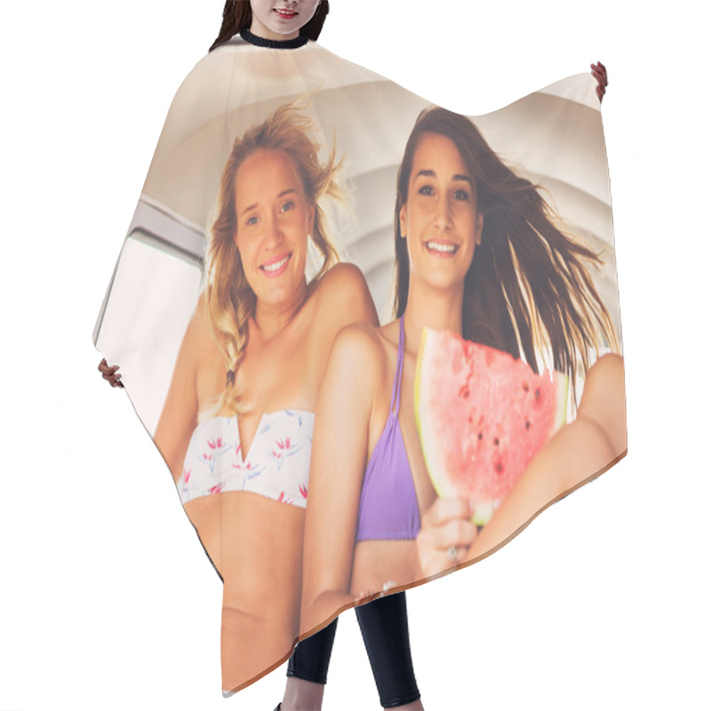 Personality  Surfer Girls Beach Lifestyle Hair Cutting Cape