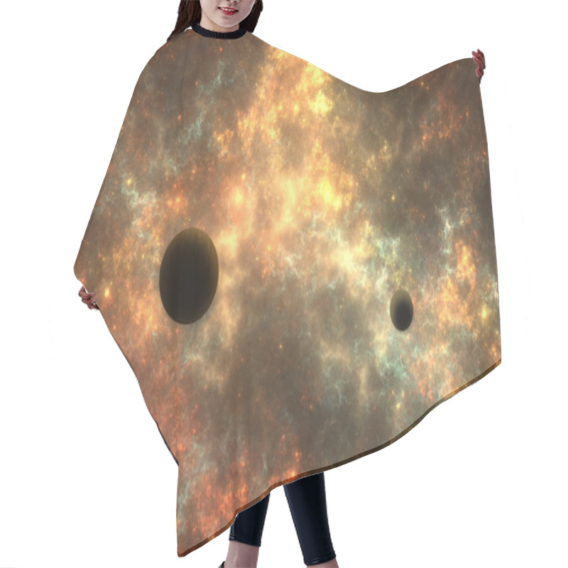 Personality  Deep Space Nebula Hair Cutting Cape