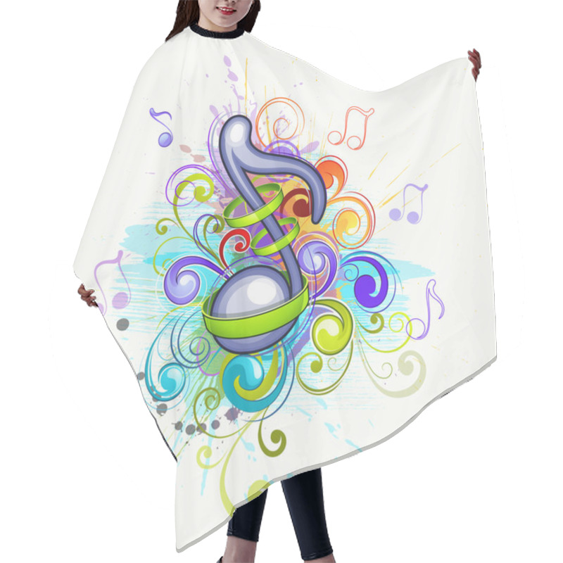 Personality  Musical Background Hair Cutting Cape