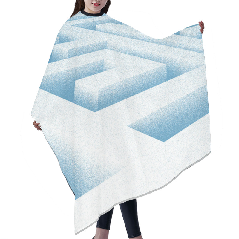 Personality  Maze Drawing Hair Cutting Cape