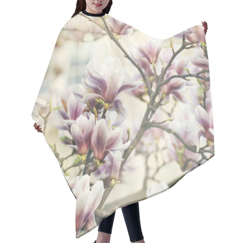 Personality  Magnolia In The Spring Hair Cutting Cape