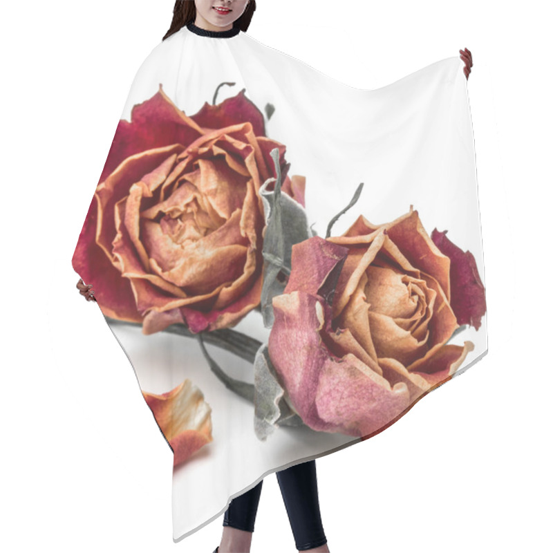 Personality  Dried Rose Flower Heads Hair Cutting Cape