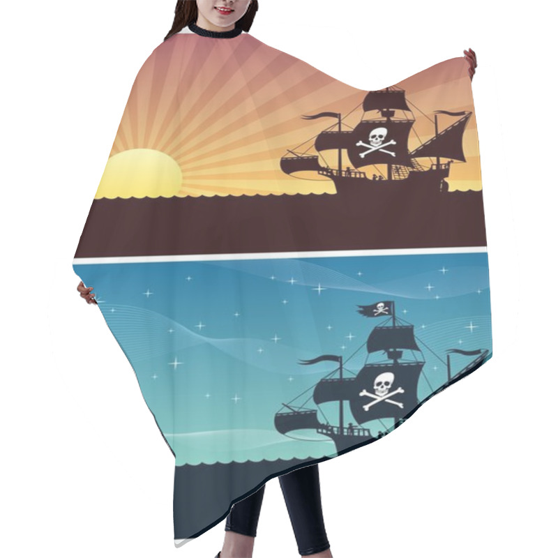 Personality  Pirate Backgrounds Hair Cutting Cape