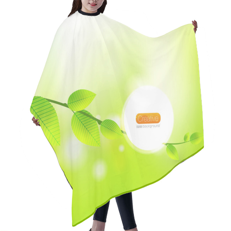 Personality  Fresh Vector Abstract Nature Backrgound Hair Cutting Cape