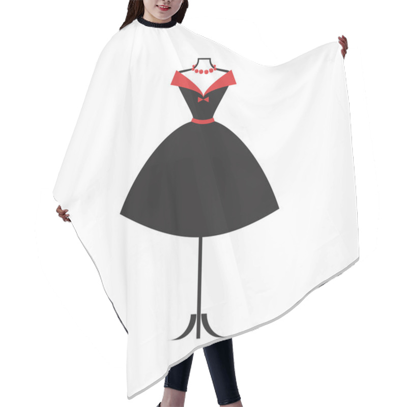 Personality   Dummy Dress Illustration Vector Hair Cutting Cape