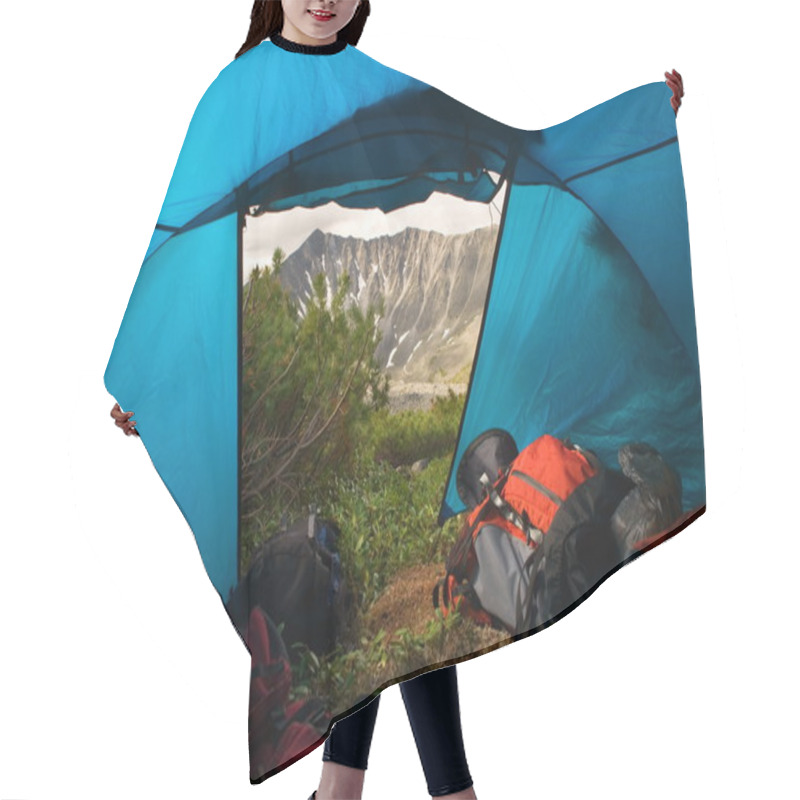 Personality  View From Tent Hair Cutting Cape