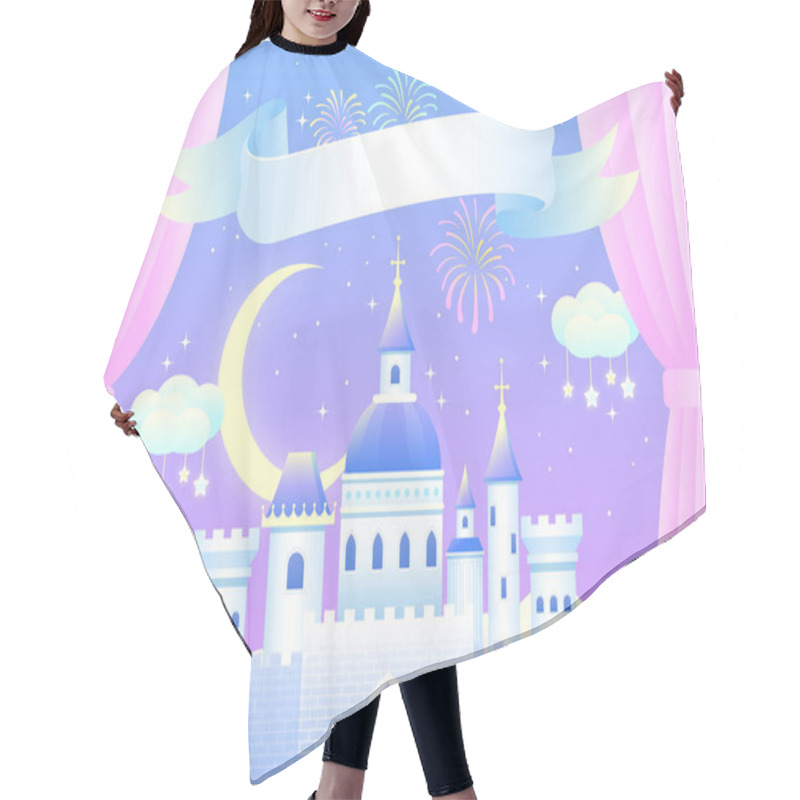 Personality  Cartoon Fairy Castle, Vector Illustration Hair Cutting Cape