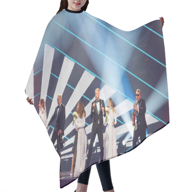 Personality  SunStroke Project From Moldova Eurovision 2017 Hair Cutting Cape