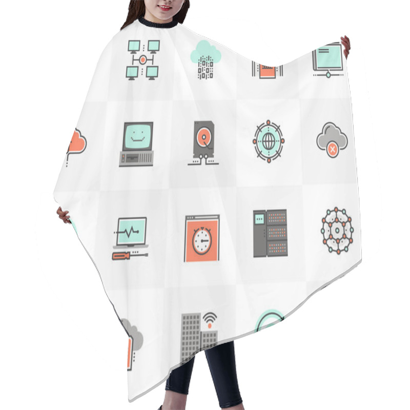 Personality  Network Technology Futuro Next Icons Pack Hair Cutting Cape