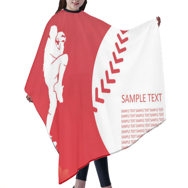 Personality  Baseball Sign Hair Cutting Cape