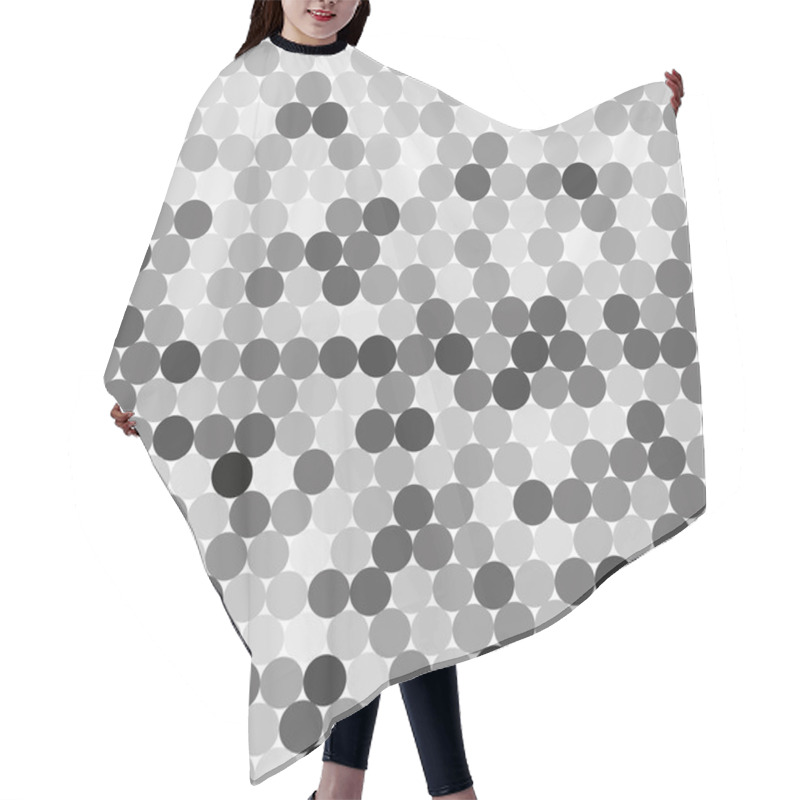 Personality  Abstract Background With Many Gray Dots Hair Cutting Cape