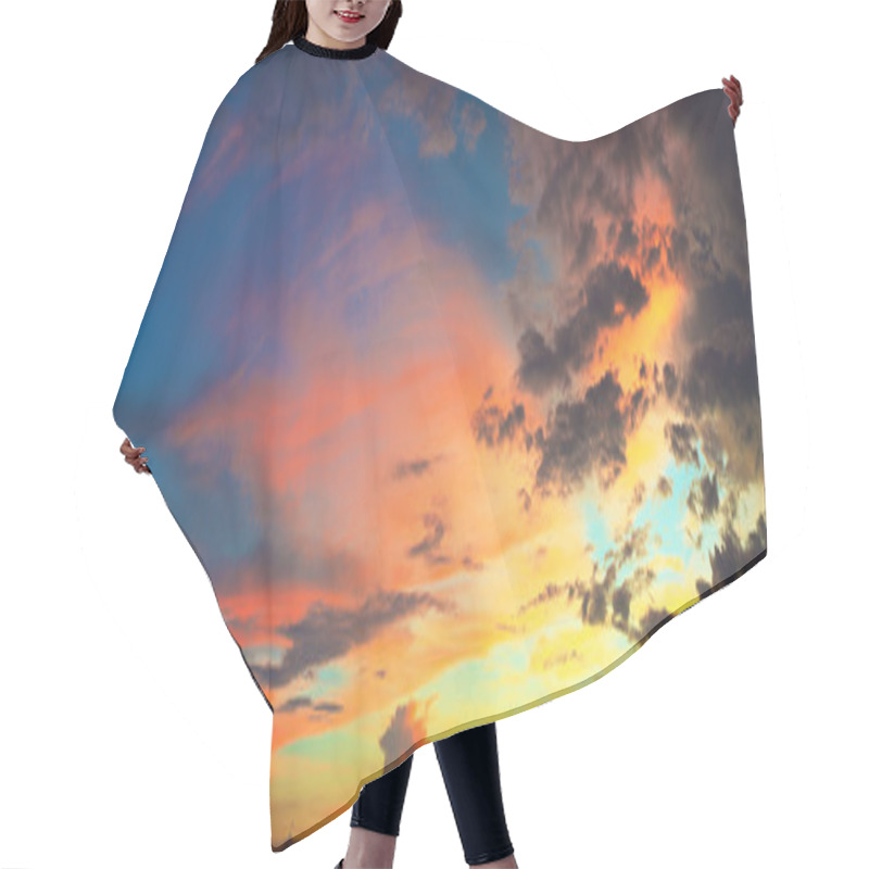 Personality  Sunset Sky Hair Cutting Cape