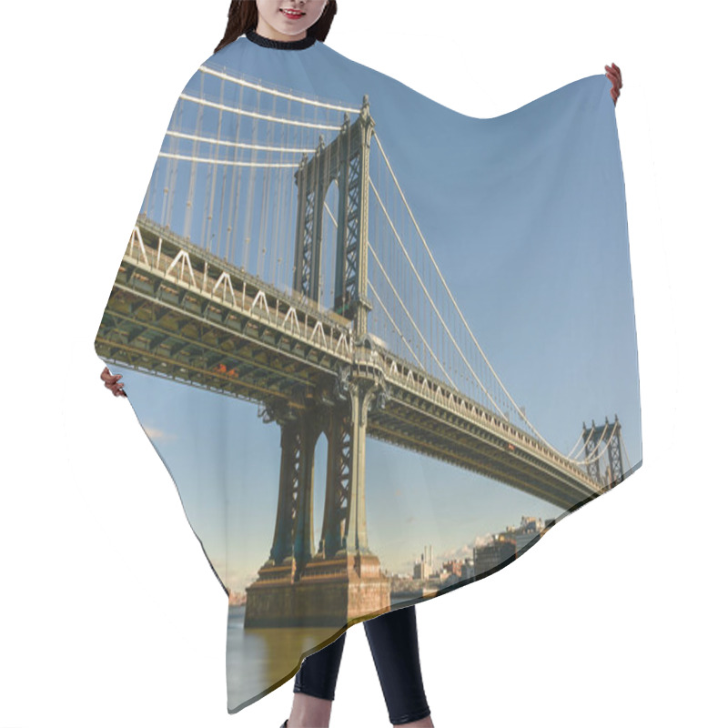 Personality  Manhattan Bridge View Hair Cutting Cape