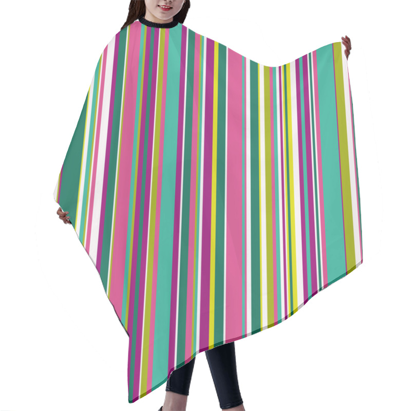 Personality  Striped Seamless Pattern Hair Cutting Cape