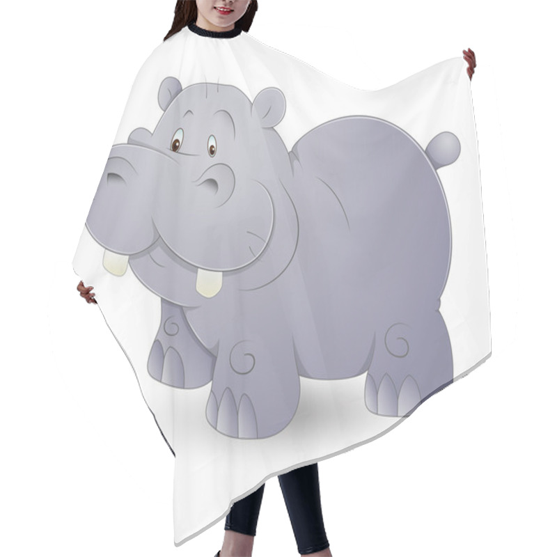 Personality  Cute Hippo Hair Cutting Cape