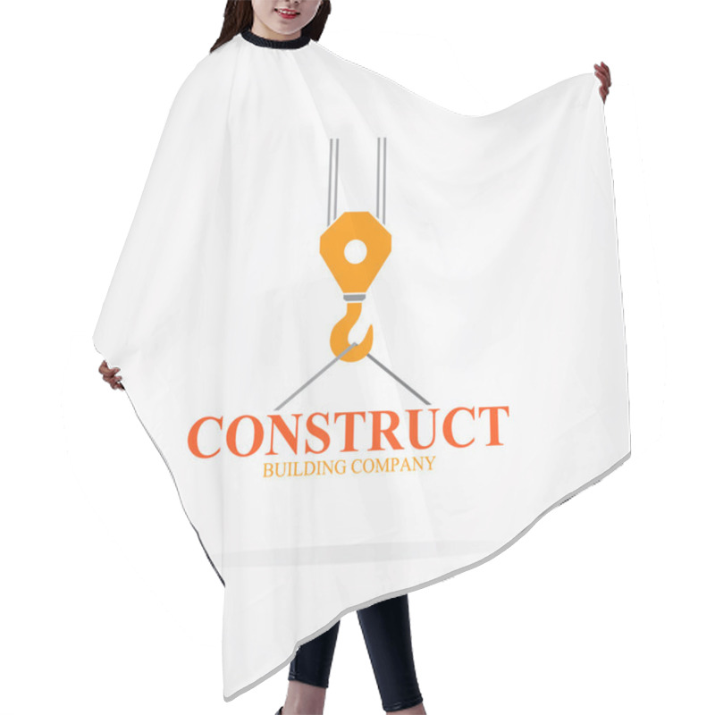 Personality  Vector Crane Logo For Construction Company Hair Cutting Cape