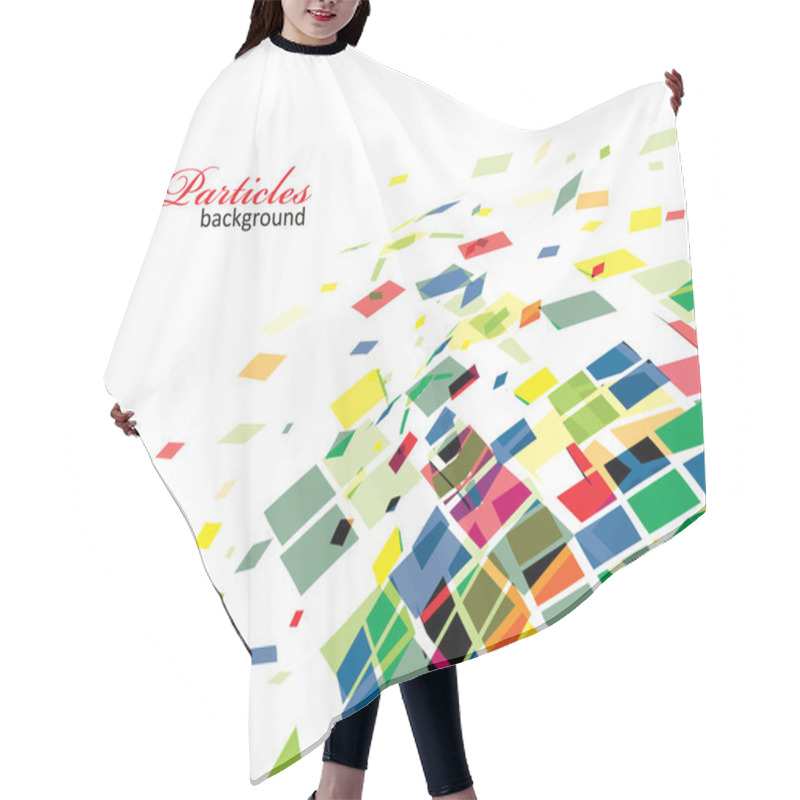 Personality  Abstract Mosaic Composition Hair Cutting Cape