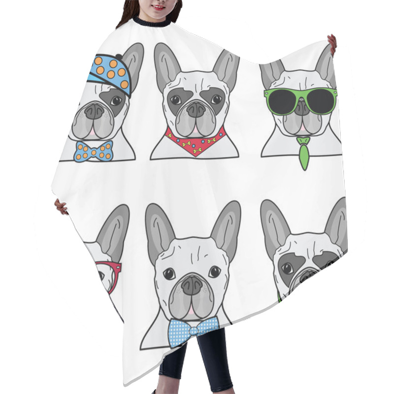 Personality  French Bulldog Icons II Hair Cutting Cape