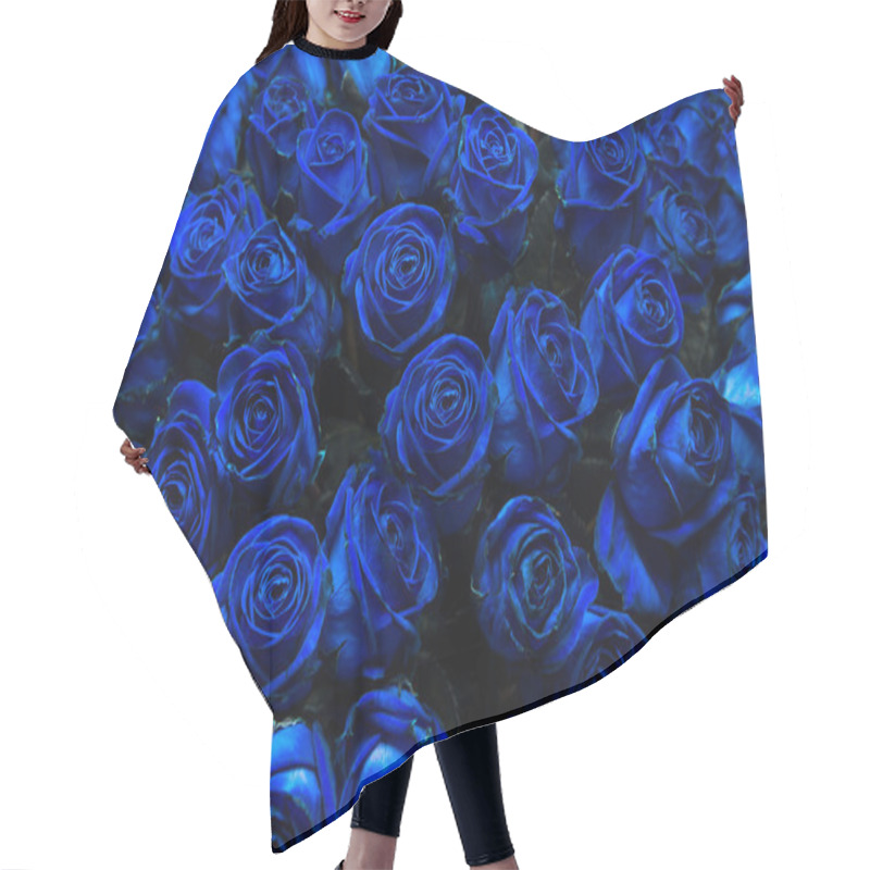 Personality  Blue Roses Hair Cutting Cape