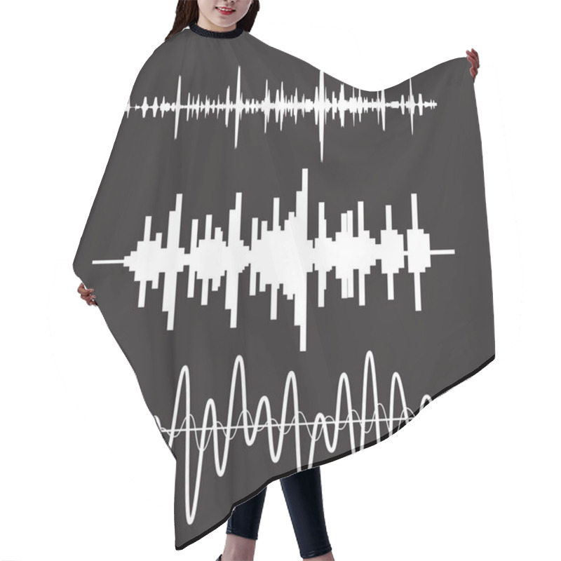 Personality  Sound Waves Set Hair Cutting Cape