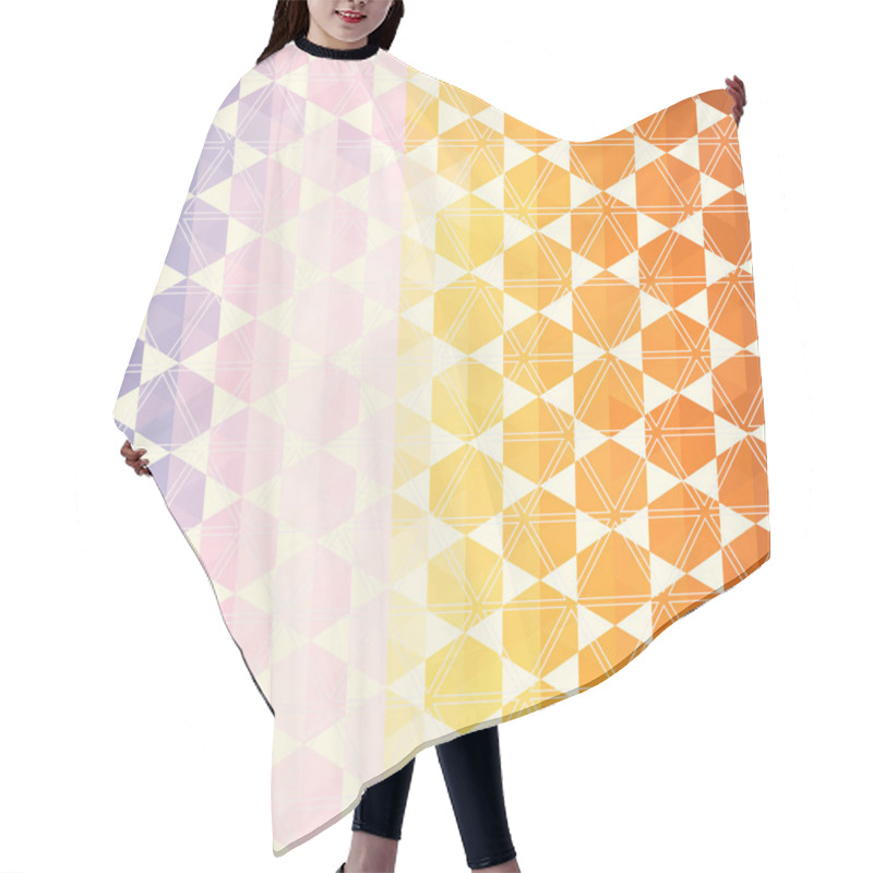 Personality  Retro Pattern Of Geometric Shapes Hair Cutting Cape