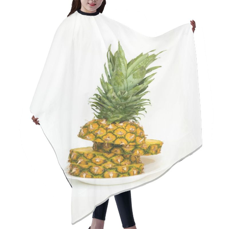 Personality  Sliced Fresh Pineapple Hair Cutting Cape