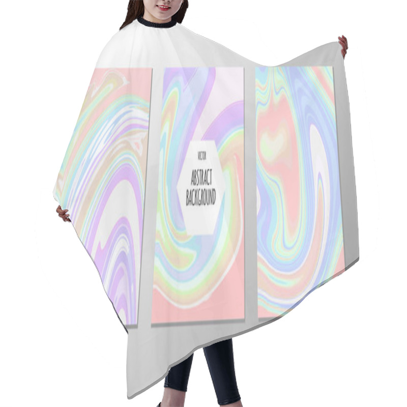 Personality  Vector Abstract Background  Marble Texture Hair Cutting Cape