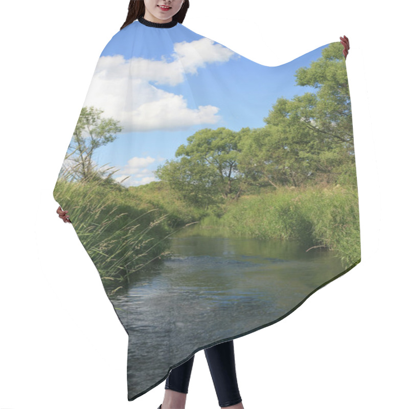 Personality  River, Trees, Clouds Hair Cutting Cape