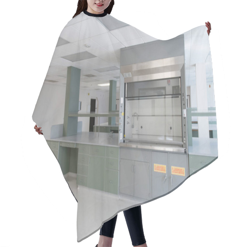 Personality  New Biotech Lab And Hood With No People Or Equipment Hair Cutting Cape