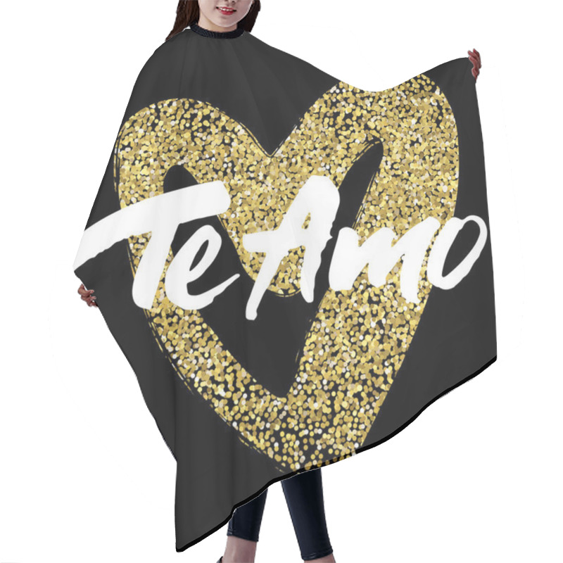 Personality  Love Card Design Te Amo  Hair Cutting Cape