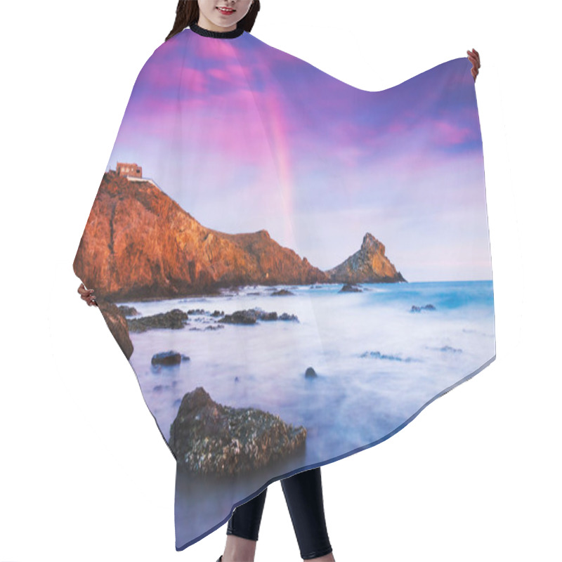 Personality  Sunset On The Coast Of The Natural Park Of Cabo De Gata Hair Cutting Cape