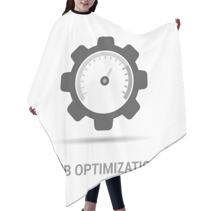 Personality  Speedometer Web Icon Hair Cutting Cape