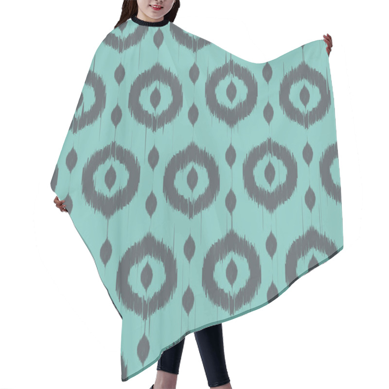 Personality  Vector Seamless Ikat Pattern Hair Cutting Cape