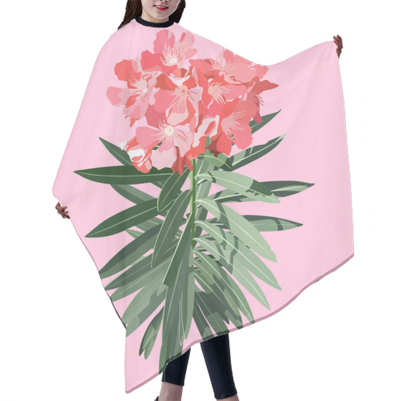 Personality  Sweet Oleander Pastel Pink Hair Cutting Cape