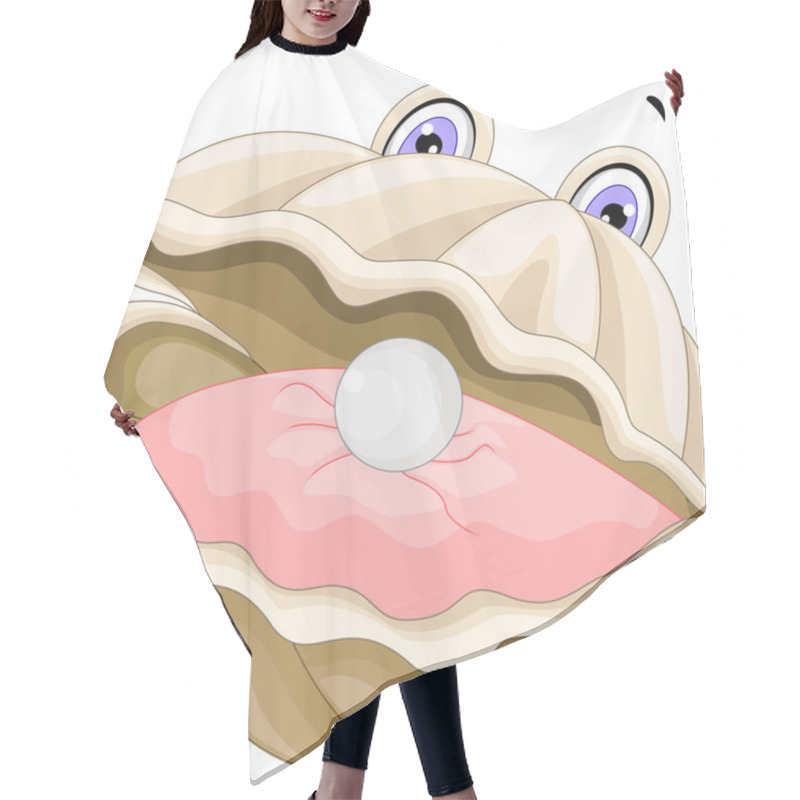 Personality  Oyster With A Pearl Cartoon For You Design Hair Cutting Cape