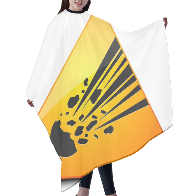 Personality  Meteor Hazard Sign Hair Cutting Cape