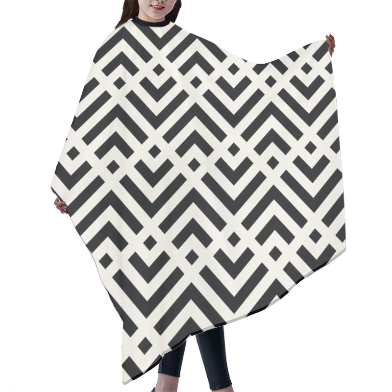 Personality  Geometric Boho Minimal Graphic Print Vector Pattern Hair Cutting Cape