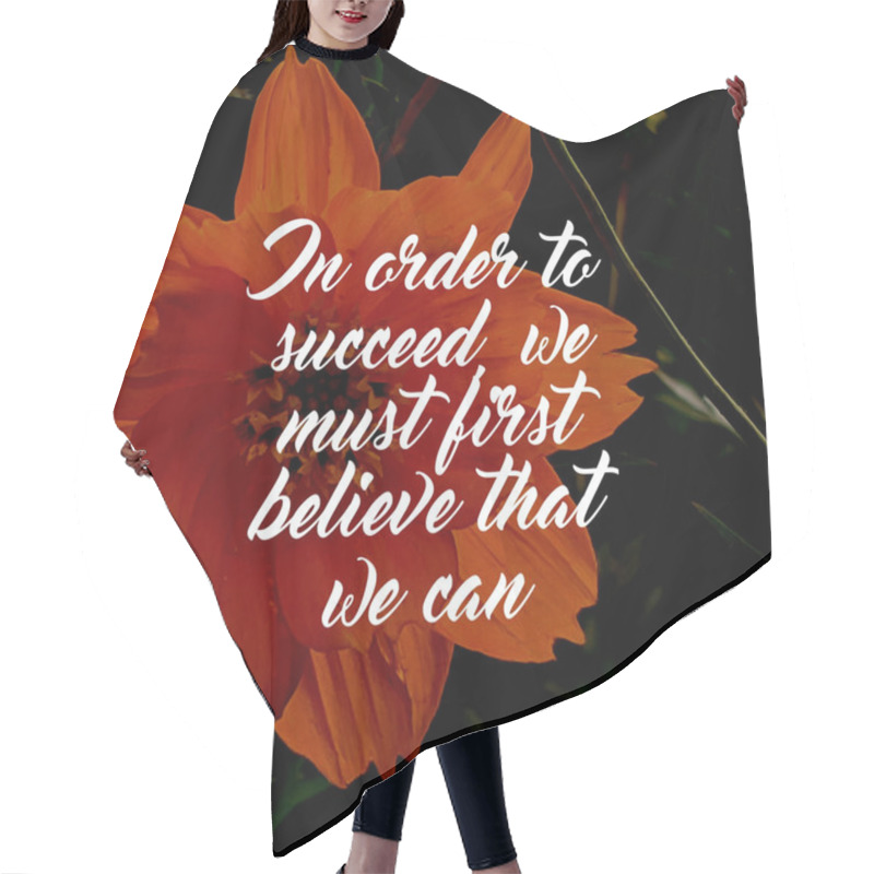 Personality  An Inspiring Quotation With Fancy Lettering Hair Cutting Cape