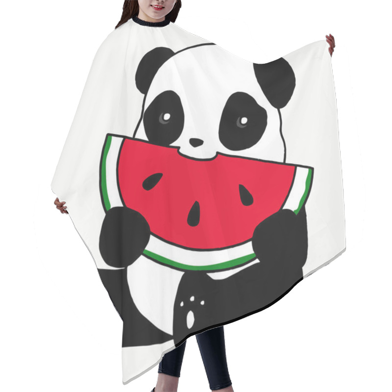 Personality  Panda On A White Background. Panda With Watermelon. Panda Logo. Panda Icon. Panda Art. Panda Poster. Panda Object. Panda Watermelon. Panda Face. Panda Animal. Panda Cartoon. Panda Eating Watermelon. Hair Cutting Cape