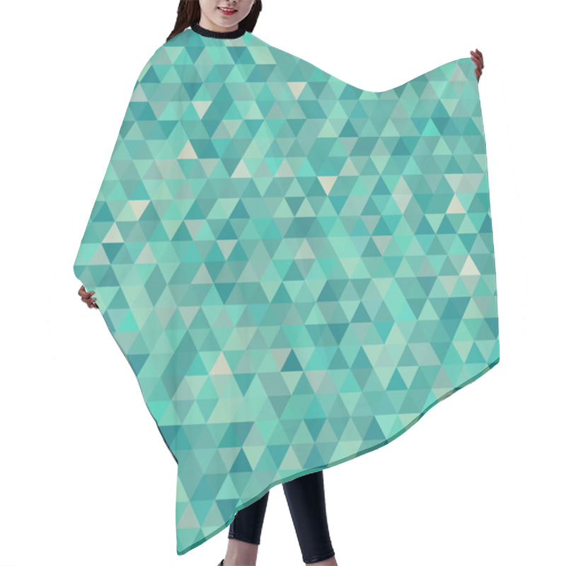 Personality  Abstract Triangles Background Hair Cutting Cape