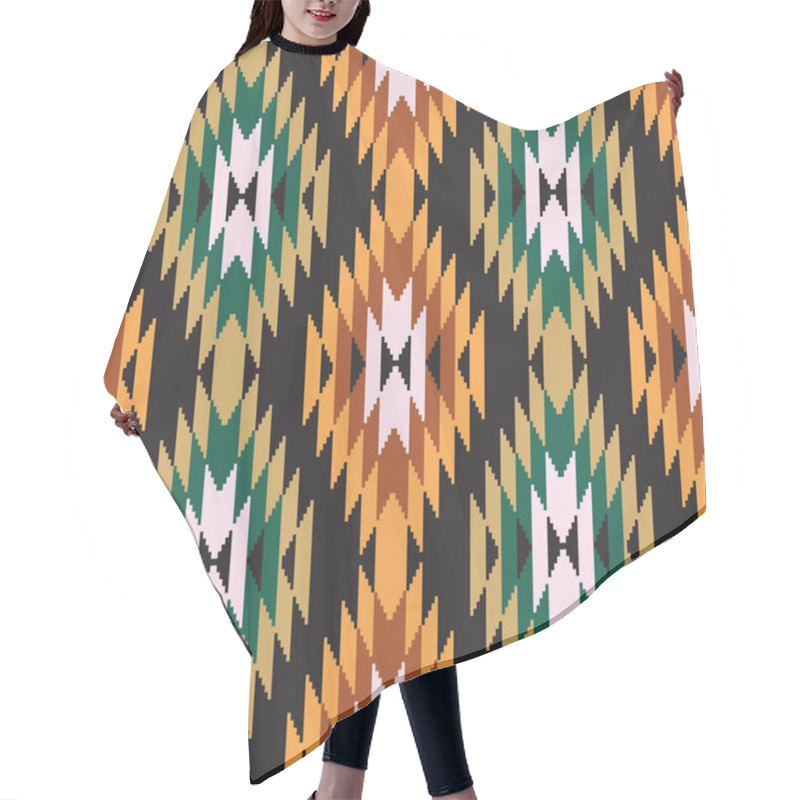 Personality  Ikat Ornament Hair Cutting Cape